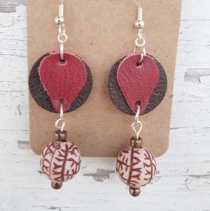 Handmade Leather, beads, wood and Sterling…